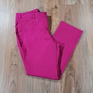 🔹️Worthington Fuchsia Slim Fit Cropped Pants Petite 6/28